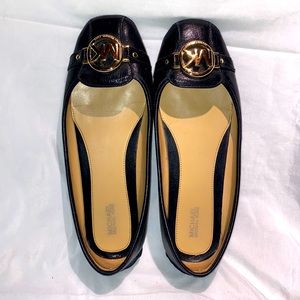 Michael Kors Black & Gold Flats